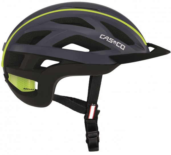 Casco Cuda 2 Fahrradhelm, Blau-Neongelb Matt