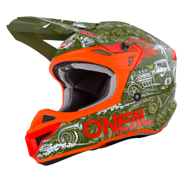 O'Neal 5Series HR Grün-Orange Motocrosshelm