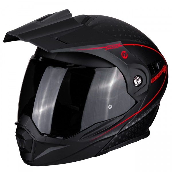 Scorpion ADX-1 Horizon Schwarz-Rot Helm