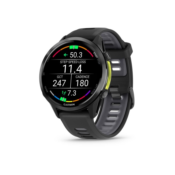 Garmin Forerunner 970 22mm, Schwarz-Carbongrau