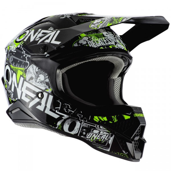 O'Neal 3Series Attack 2.0 Schwarz-Gelb Motocrosshelm