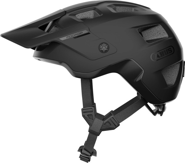 Abus MoDrop MTB Helm, Schwarz-Matt