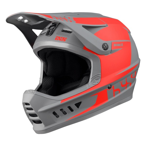 IXS Xact Evo Fullface Helm, Rot-Graphit