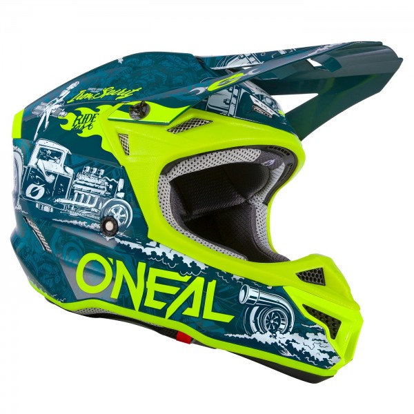 O'Neal 5Series HR Blau-Gelb Motocrosshelm